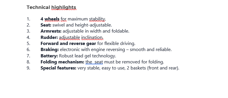 Technical specifications