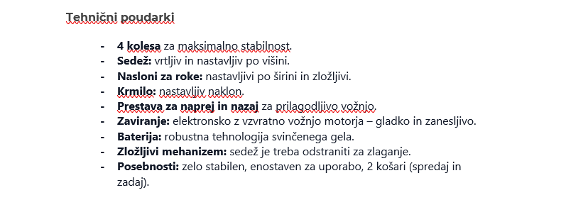 Technical specifications